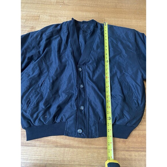 VTG deadstock Cutter & Buck Mens Black Golf Varsity Jacket 90s XL Gorpcore Sport - Picture 8 of 10